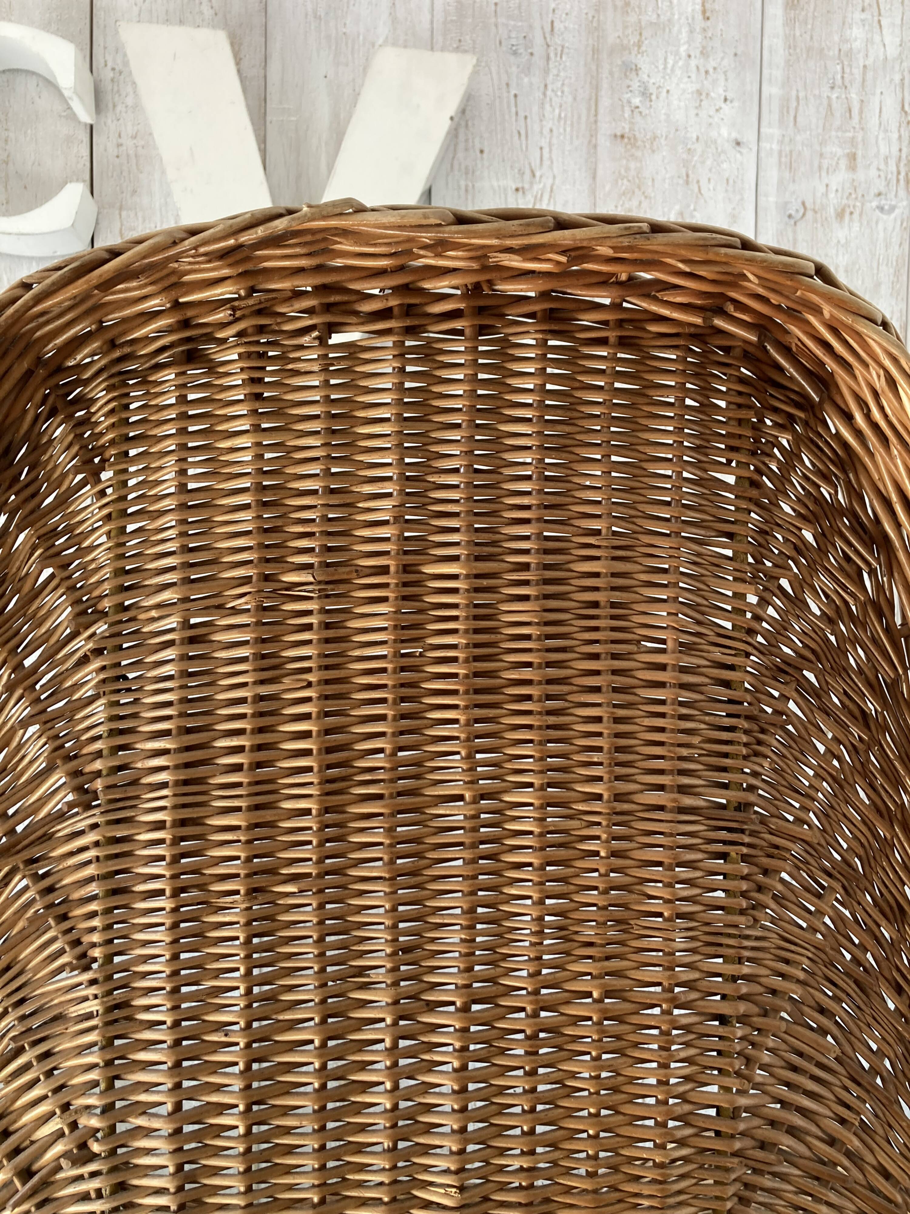 Vintage wicker armchair