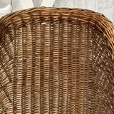 Vintage wicker armchair