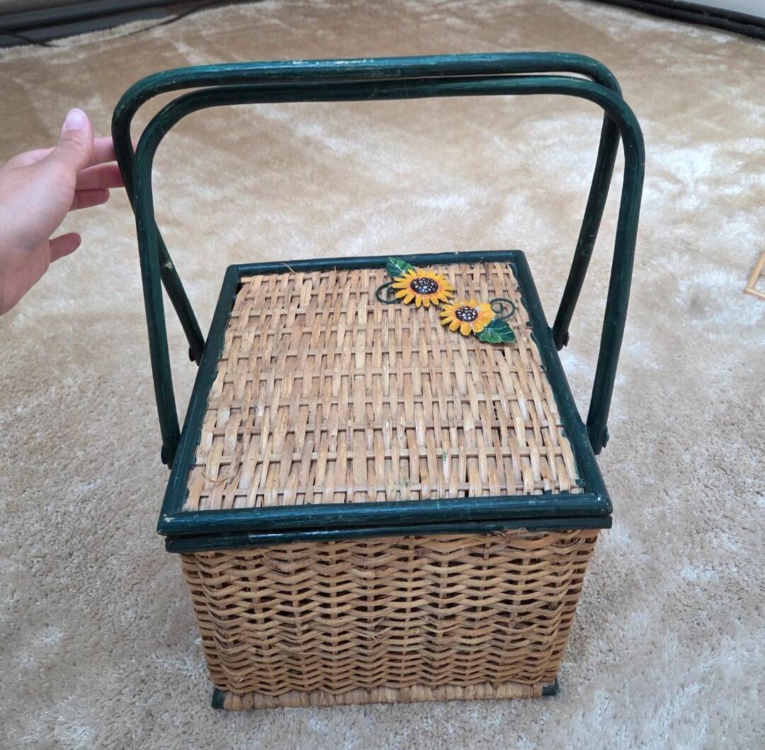 Panier vintage en osier