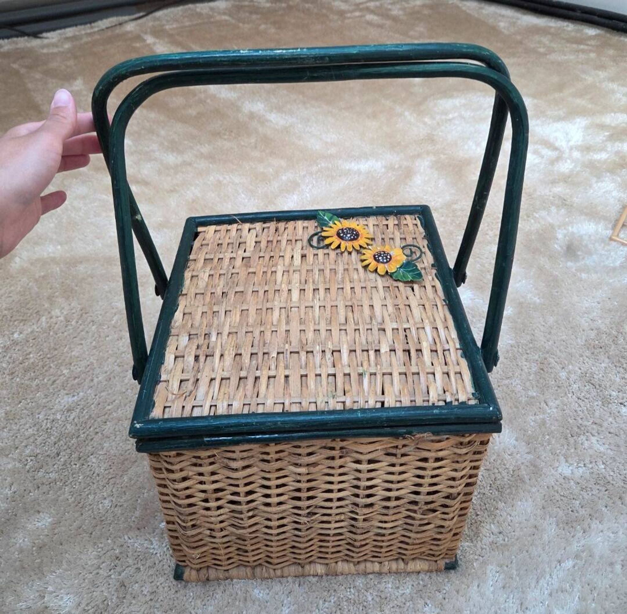 Panier vintage en osier