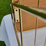 Golden metal side table 60s