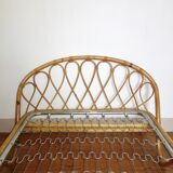 Bed basket rattan 60s