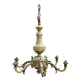 Lustre en bronze fin XIXème 6 feux
