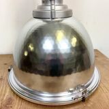 Industrial pendant lamp with glass cover by charles keller for zumtobel, 1990s