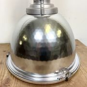 Industrial pendant lamp with glass cover by charles keller for zumtobel, 1990s