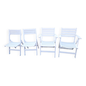 Vintage wooden garden seats