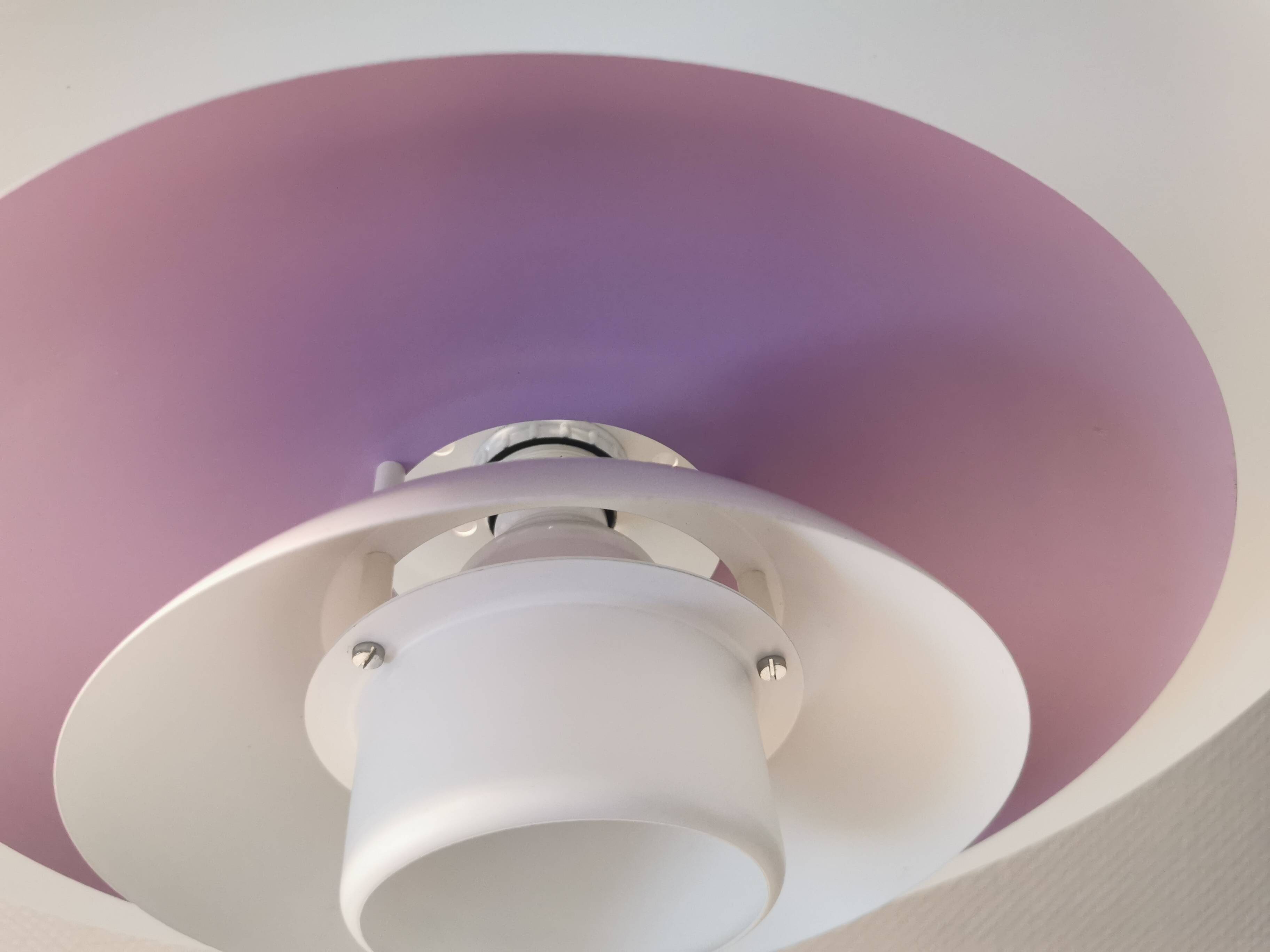 Large hanging lamp by Danish Form-Light 1980s. Multiple layers of shades.
