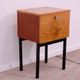 Mid-century bedside table by UP Závody, walnut nightstand with storage