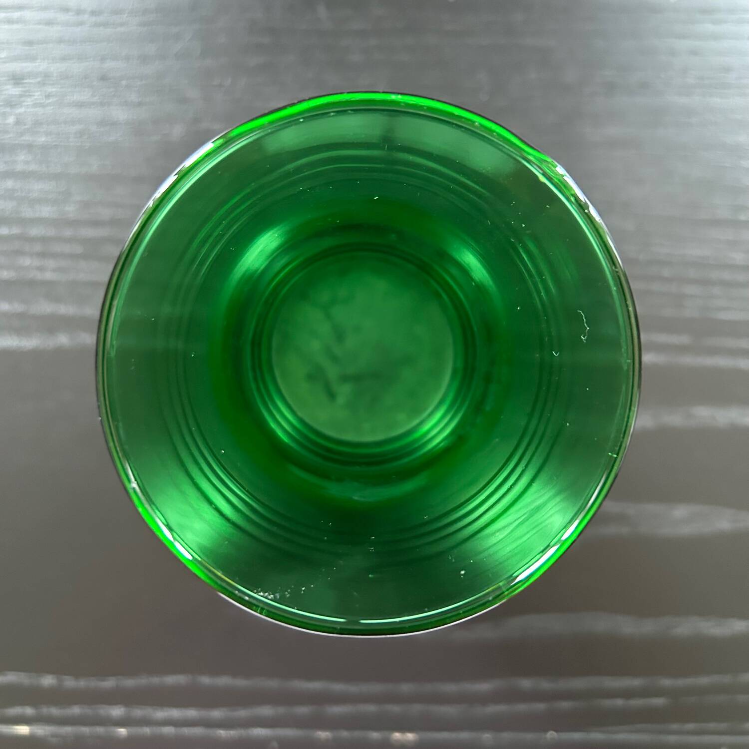 Green art deco style vase