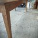 Rustic farmhouse table in solid oak with antique patina finish 200 x 90