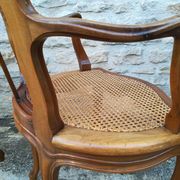 Caned armchairs in Louis XV style