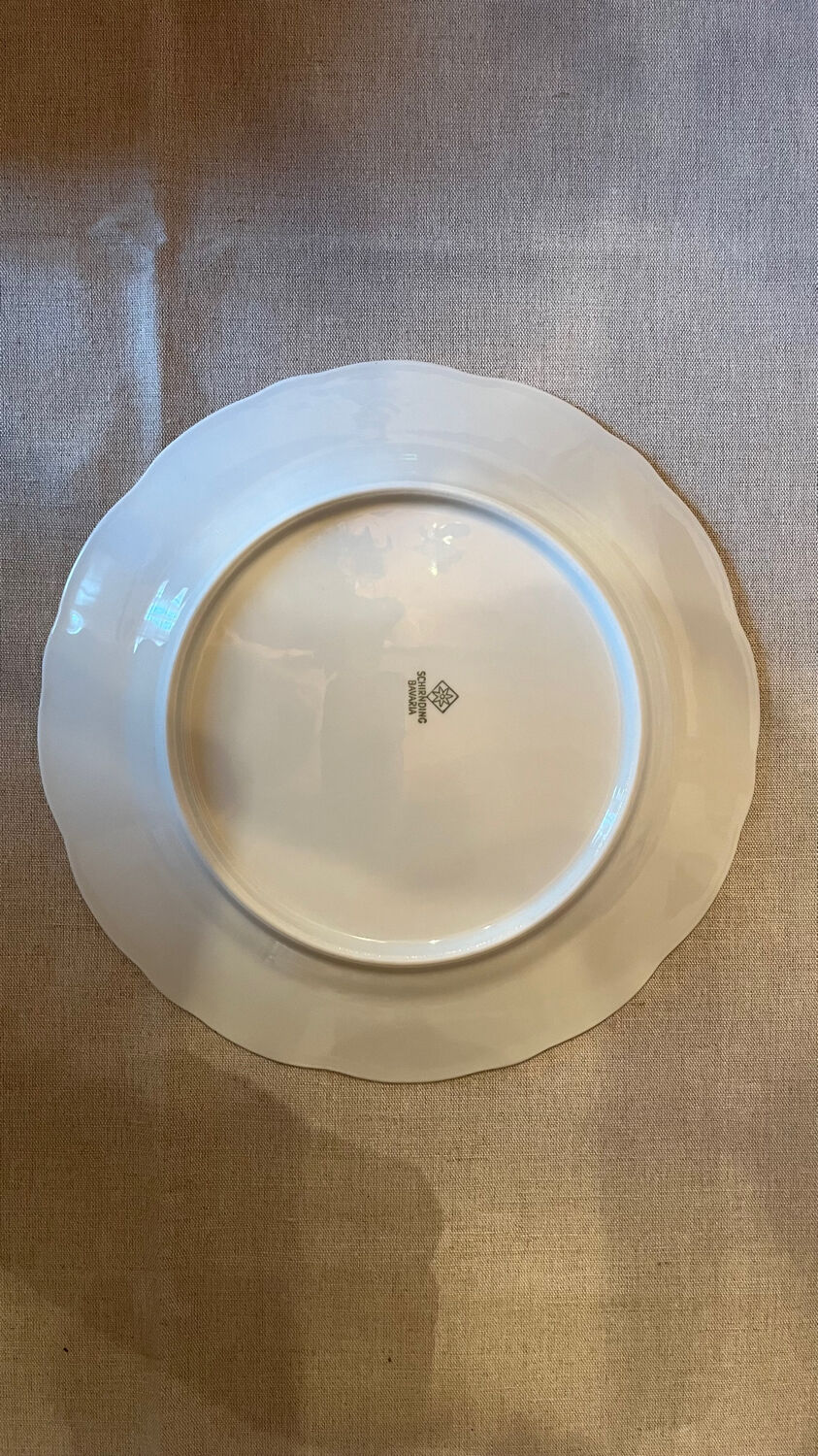 Set of 12 Bavarian porcelain dinner plates