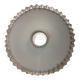Pleated edge white opaline lampshade