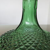 Carafe empoli made in italy diamond tip glass 60s 70s