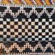 Moroccan handmade antique tribal rug 124x142 cm