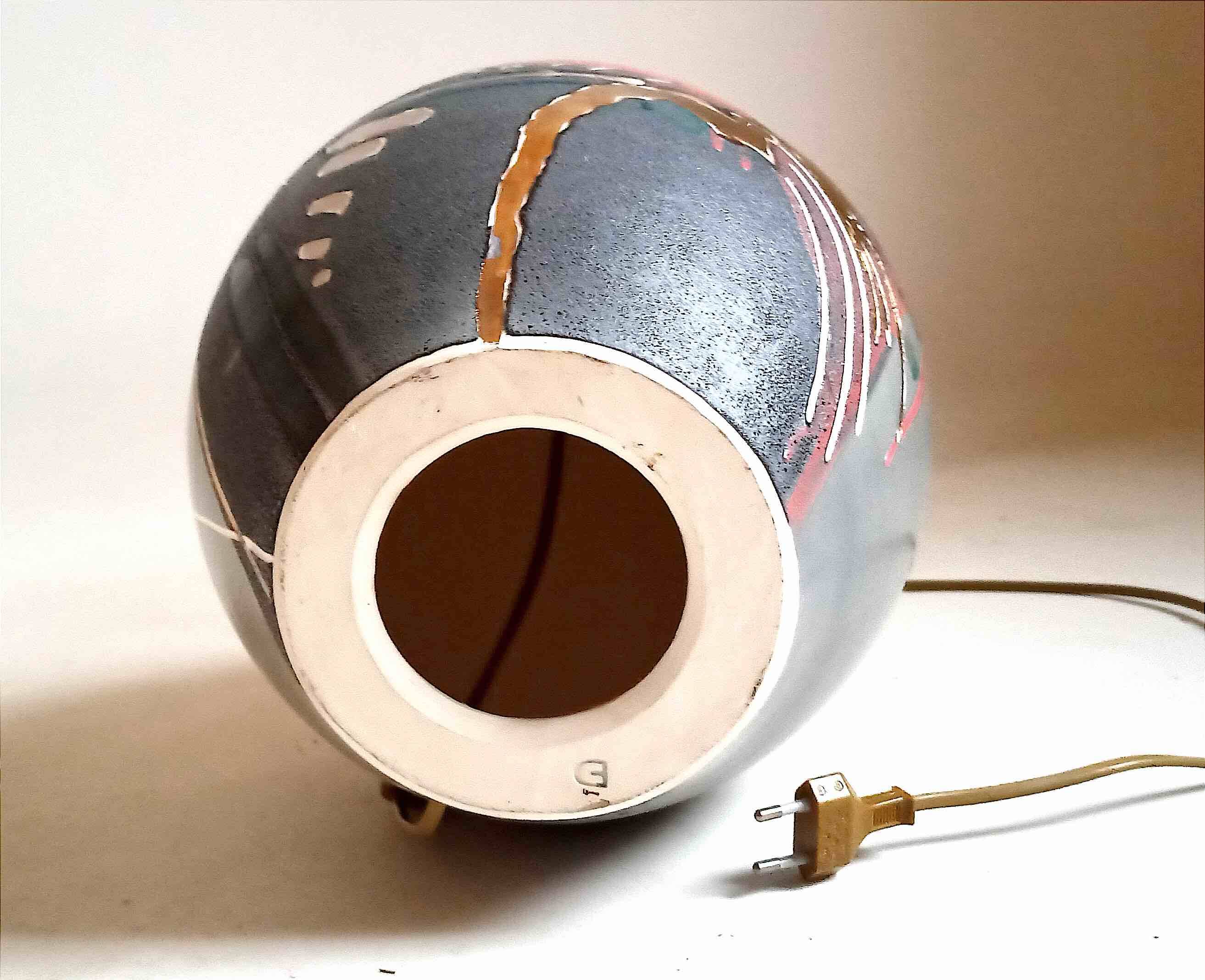 Vintage ceramic table lamp Height 61 cm