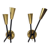 Pair of Danish sconces by Voss Belysning 1950s