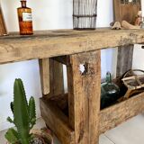 Old wooden workbench