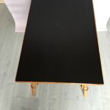 Table low recangulaire rattan, plastic coating, the 60 - rattan rectangular vintage table