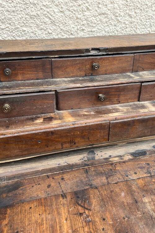 19th-century walnut secretary