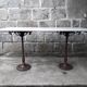 Table bistrot plateau marbre 145,5 cm