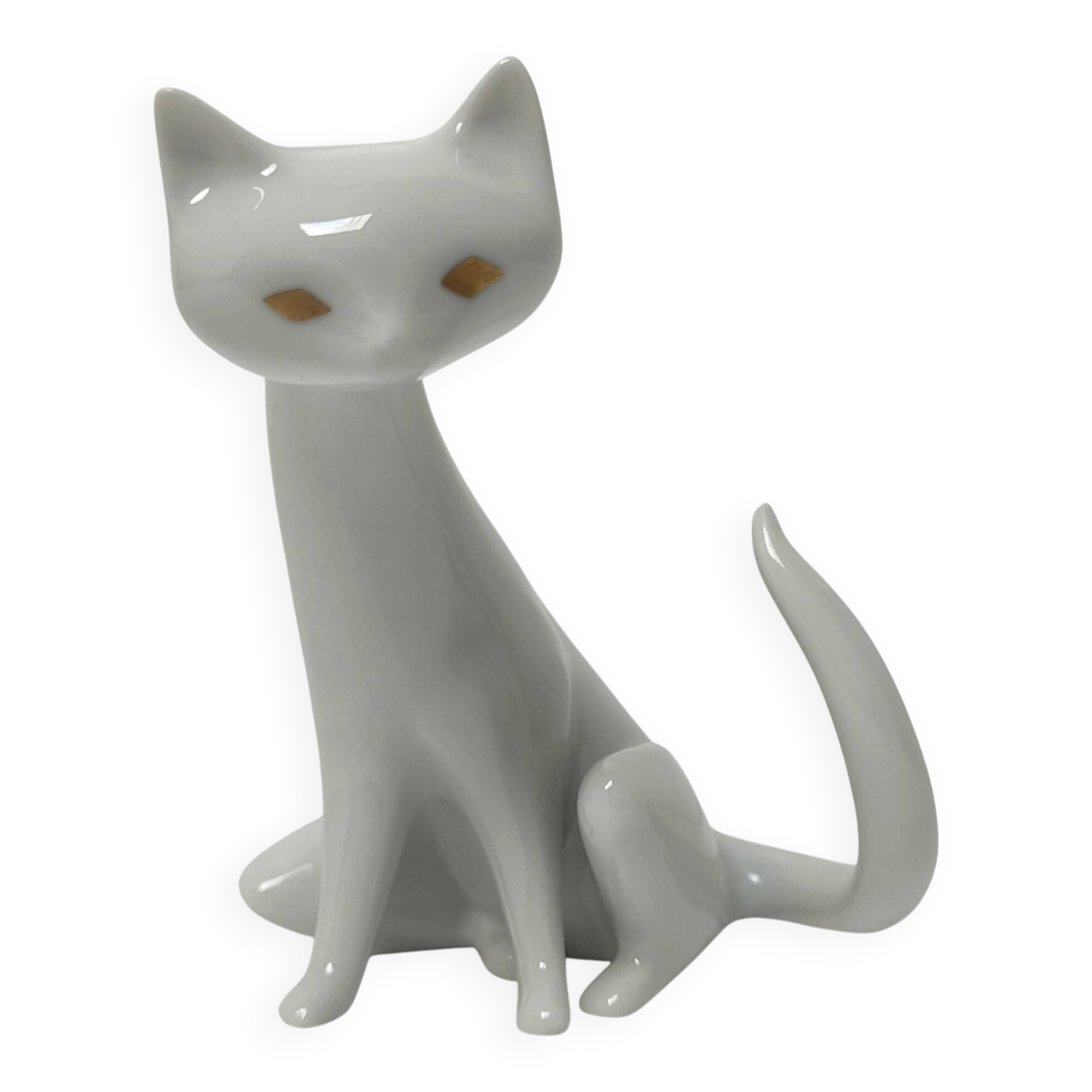 Hollohaza cat, 1980s design, signed