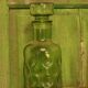 Carafe vintage en verre style empoli