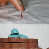 Old small Chinese Yixing terracotta teapot