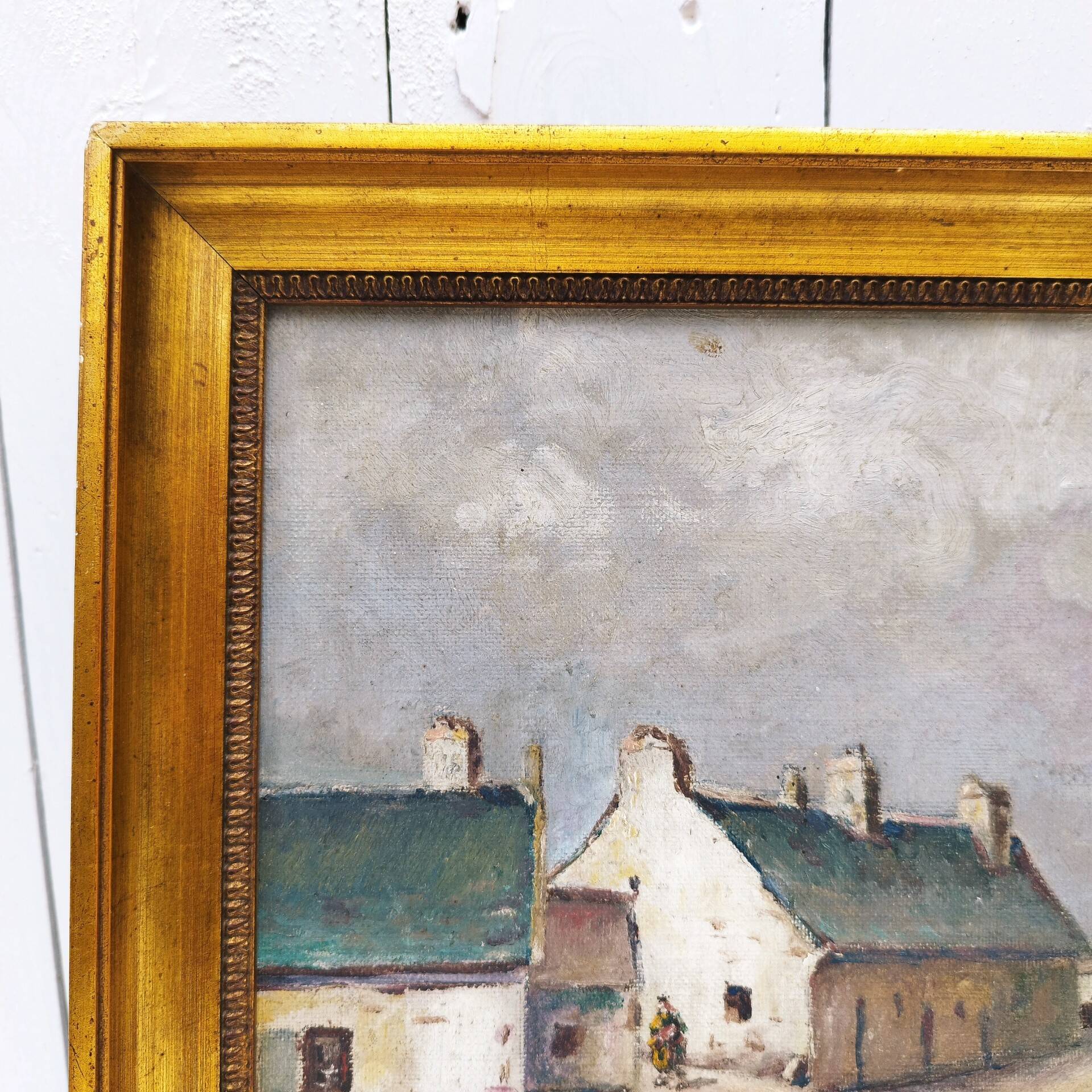 Oil on canvas Marine Perros-Guirec Georget