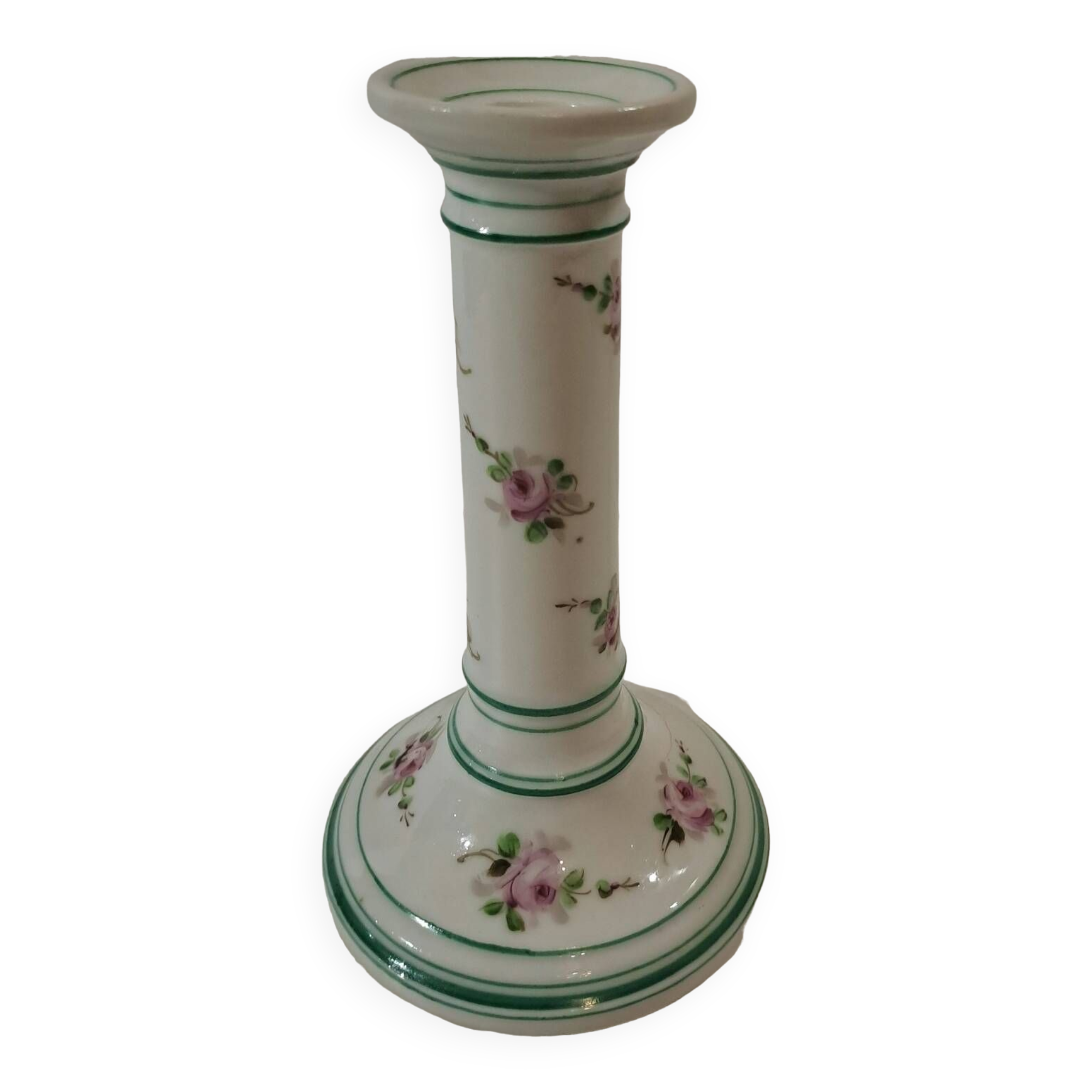 19th century Paris porcelain candle holder