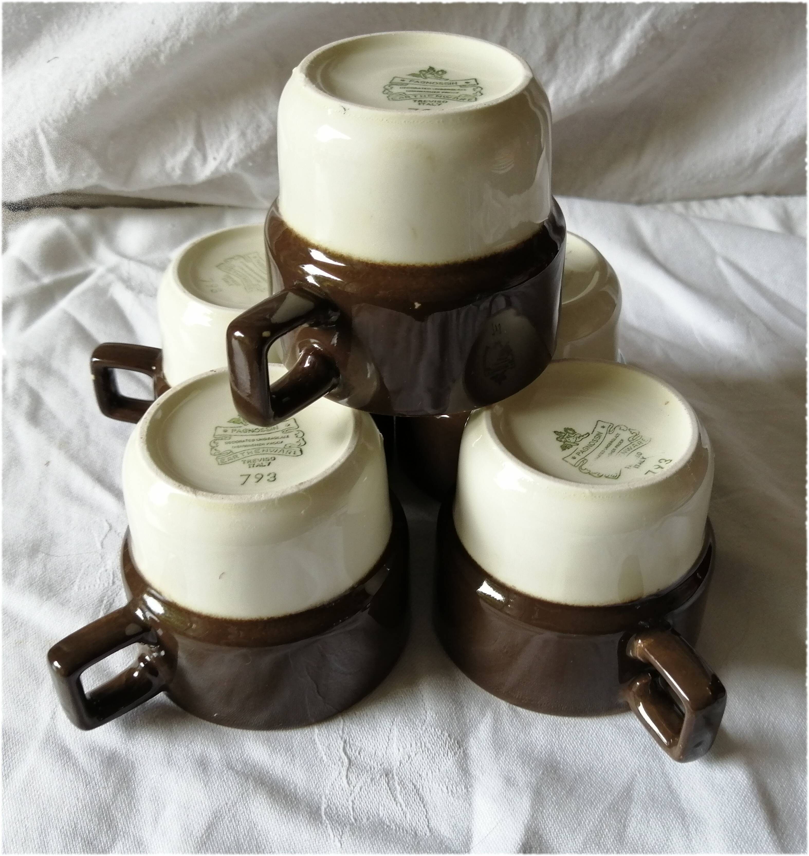 5 cups series Pagnossin Tréviso Italy