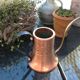 Brushed red copper watering can vintage 60s/70s