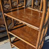 Rattan shelf bookcase