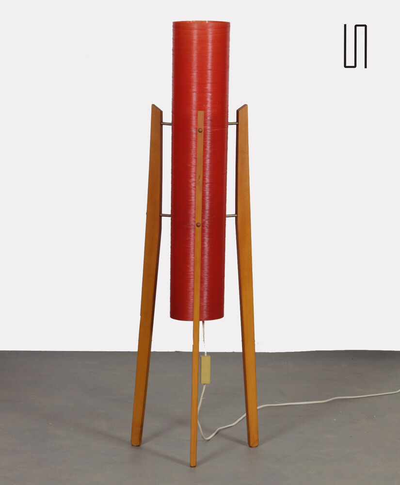 Fiberglass floor lamp produced by Novoplast, 1970