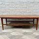 Vintage teak coffee table with shelf