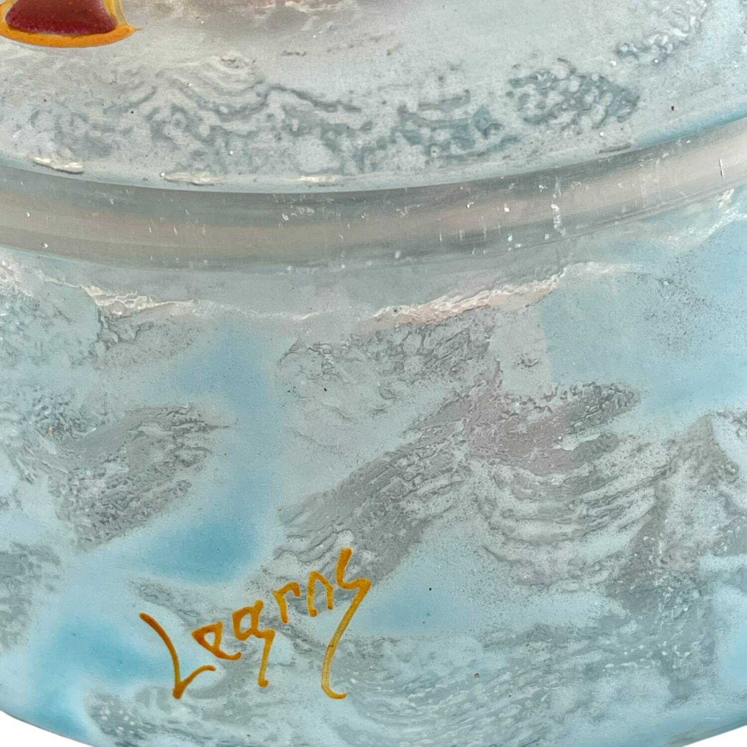 Art Nouveau candy box signed Legras