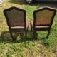 Old Louis XV caned chairs