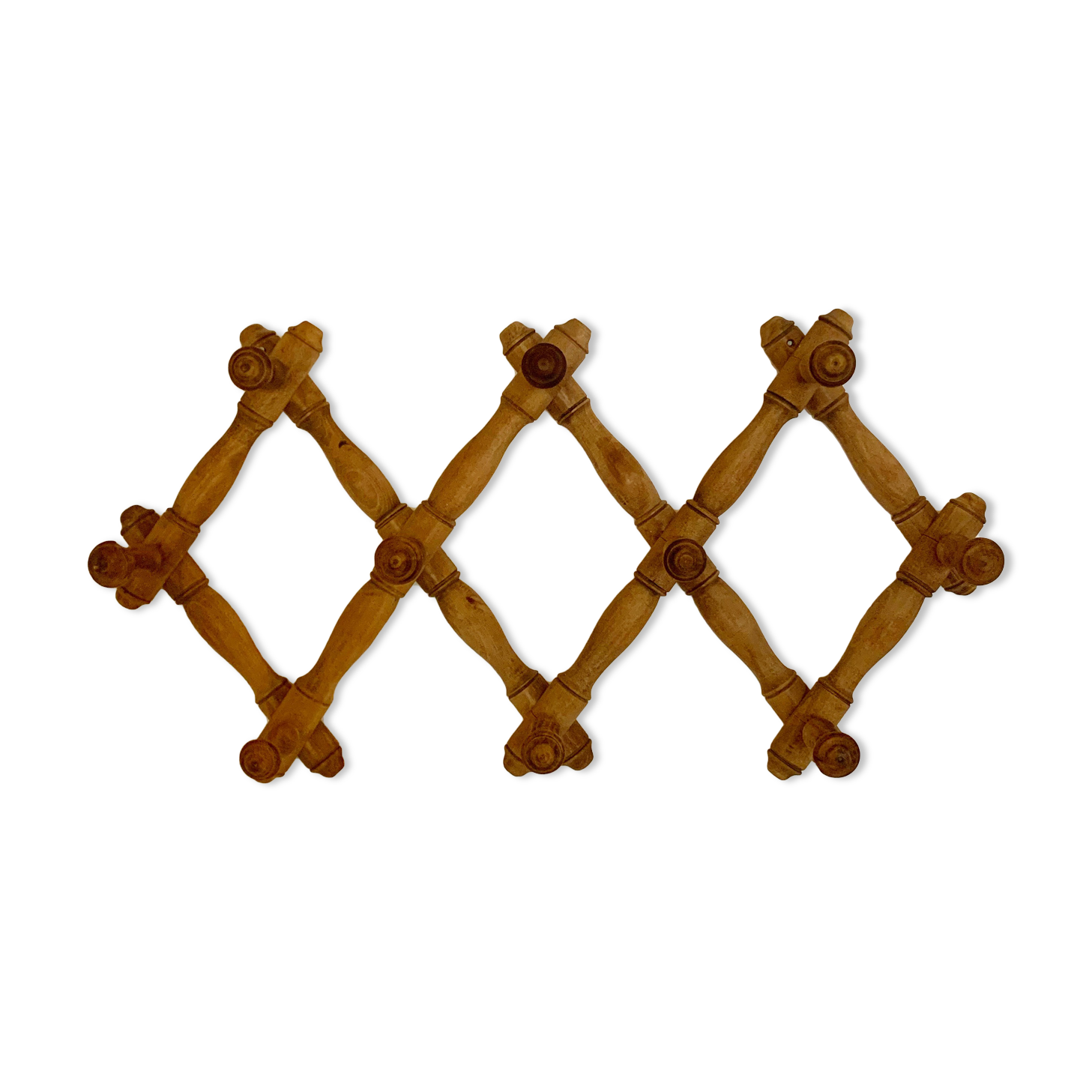 Wall coat rack with 10 hooks