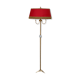 Vintage brass floor lamp in scale and opaline 1950