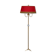 Vintage brass floor lamp in scale and opaline 1950