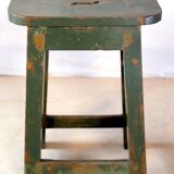 Old Burmese teak workshop stool