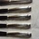Art Deco silver metal knives