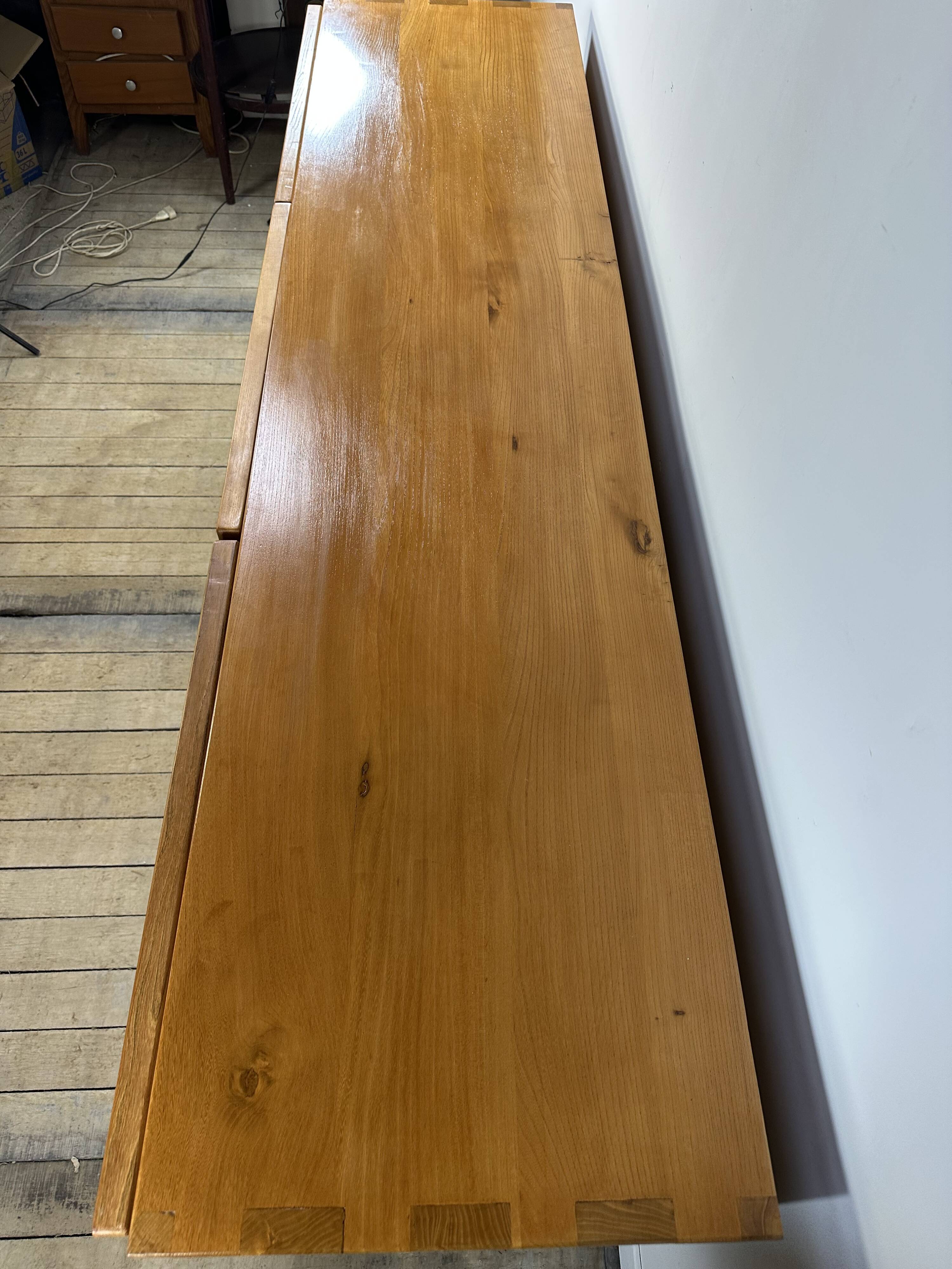 Massive oiled elm enfilade maison regain 1970