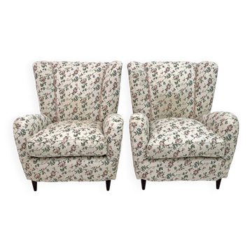 Pair of Paolo Buffa Mid-Century Modern Italian Armchairs, 1950s