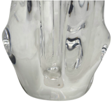 1950s Sèvres Crystal Vase - Freeform Hand-Blown Design