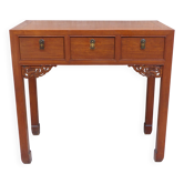 Console indonésienne ancienne en bois sculpté – Java / Bandung – 1980