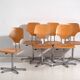 Vintage office chairs (c.1950). Set of 6 office chairs