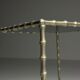 Faux bamboo side table metal