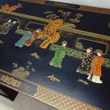 Vintage Chinese Desk with Glass Top