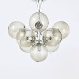 E. R. Nele Temde lustrous atomic chrome Sputnik Space Age pendant lamp tulip